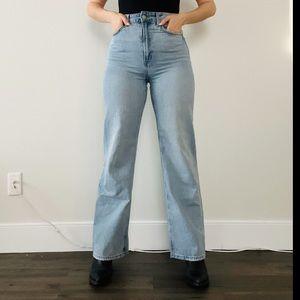 H&M high rise wide leg Jean